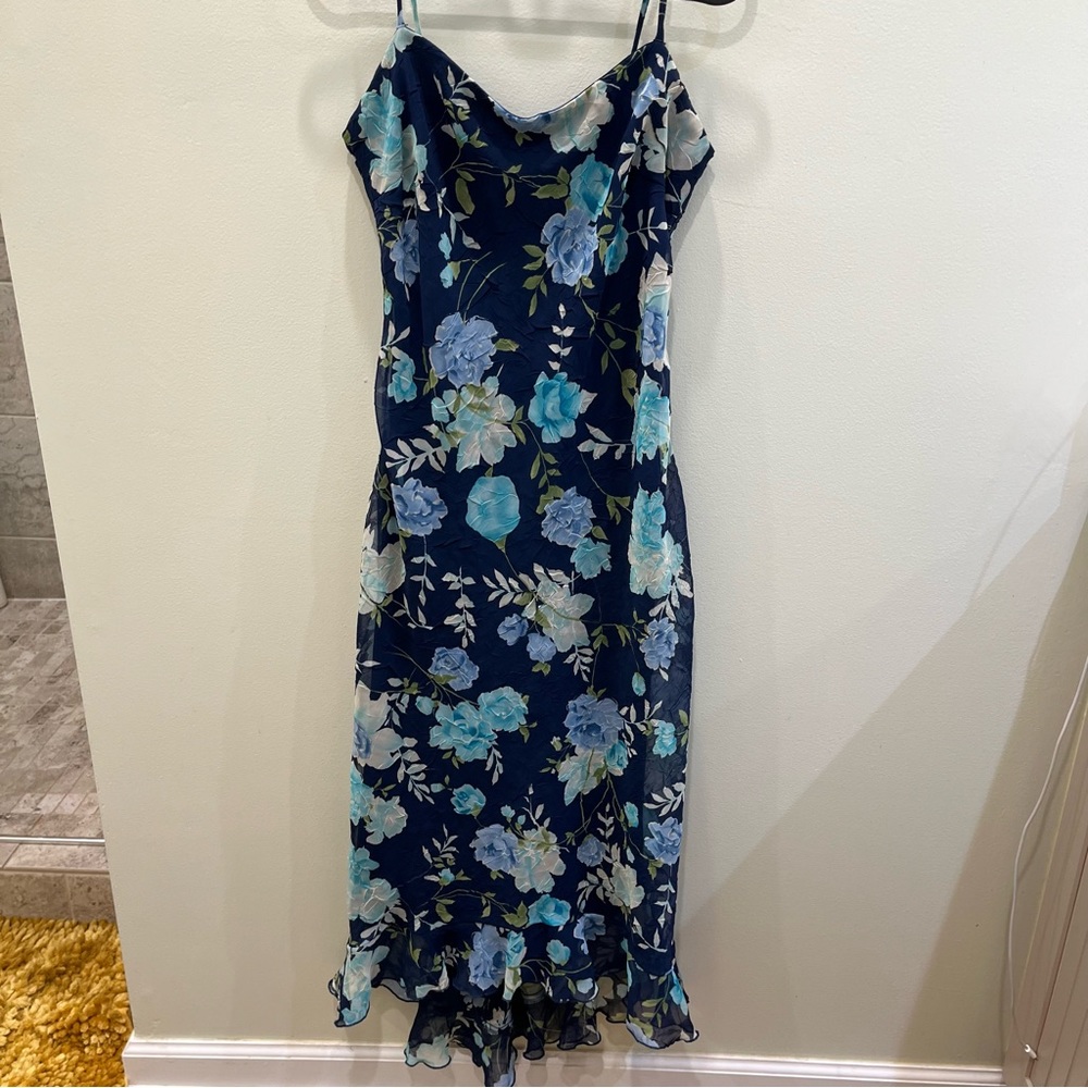 Floral Blue Dress